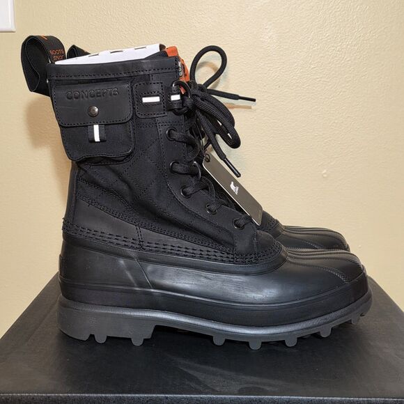 Concepts X Sorel Caribou Rein WP Waterproof Boots Black Men's Size 9 - Picture 1 of 7
